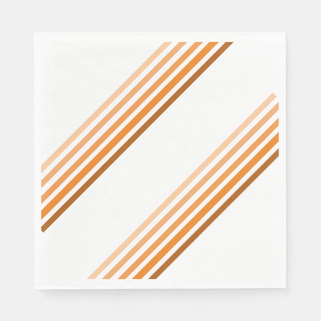 Servilleta de papel - Tonos de rayas diagonales na (Anverso)