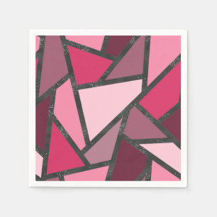 Servilleta De Papel Tonos de vidrio tintado rosa