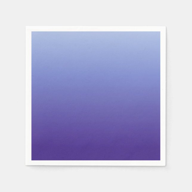 Servilleta De Papel Tonos de Violeta Periwinkle a Azul (Anverso)