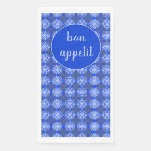 Servilleta De Papel Tonos grises, azules y blancos
