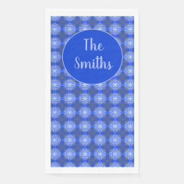 Servilleta De Papel Tonos grises, azules y blancos