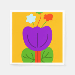 Servilleta De Papel Tonos vibrantes