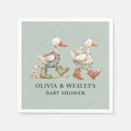 Servilleta De Papel Tonta Gansa 2do Baby Baby Shower