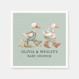 Servilleta De Papel Tonta Gansa 2do Baby Baby Shower