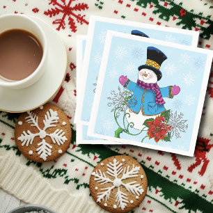Servilleta De Papel Top Hat Snowman