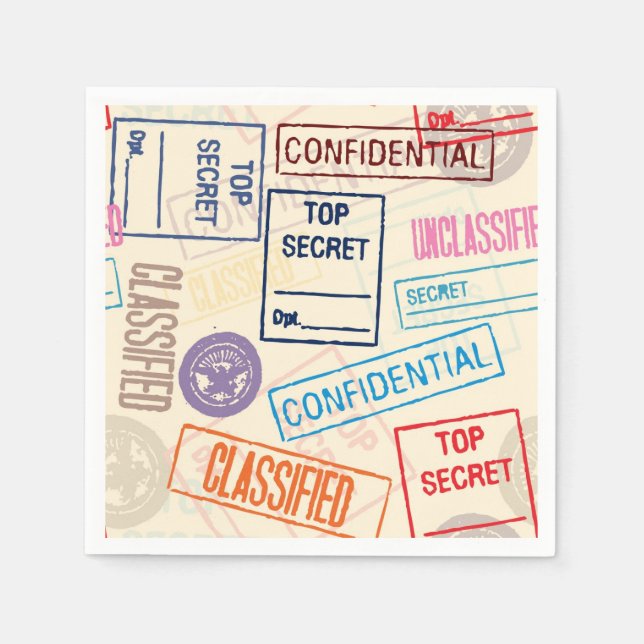 Servilleta De Papel Top Secreto - ¡Vete! (Anverso)