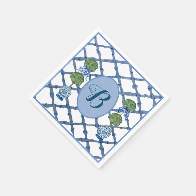 Servilleta De Papel Topiary Chinoiserie Ginger Jars Jar (Borde)