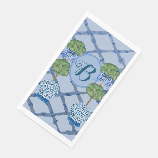 Servilleta De Papel Topiary Chinoiserie Ginger Jars Jar (Esquina)