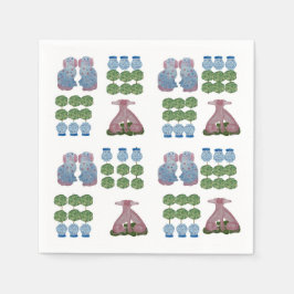 Servilleta De Papel Topiary Staffordshire Dogs Ginger Jar