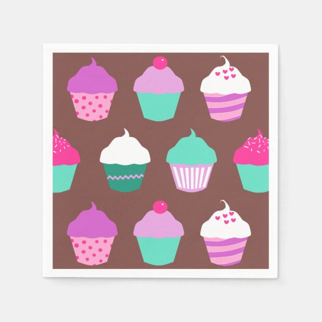 Servilleta De Papel Toque de galleta de cumpleaños (Anverso)