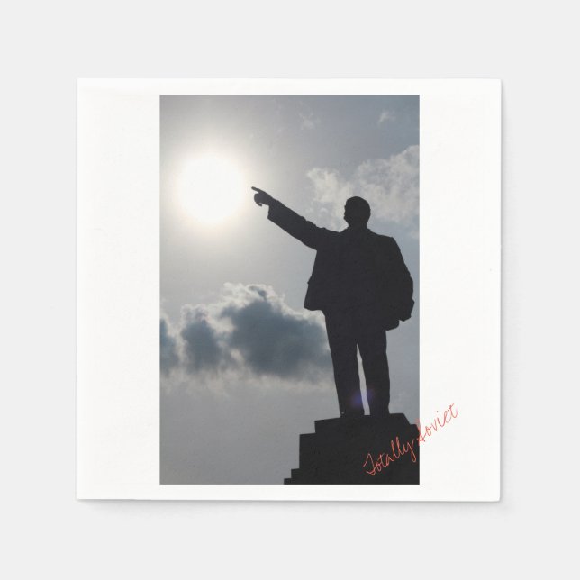 Servilleta De Papel Toque de papel Lenin completamente soviético (Anverso)