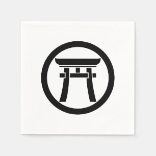 Servilleta De Papel Torii en un círculo