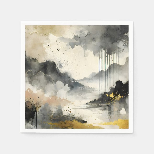 Servilleta De Papel Tormenta dorada (Anverso)