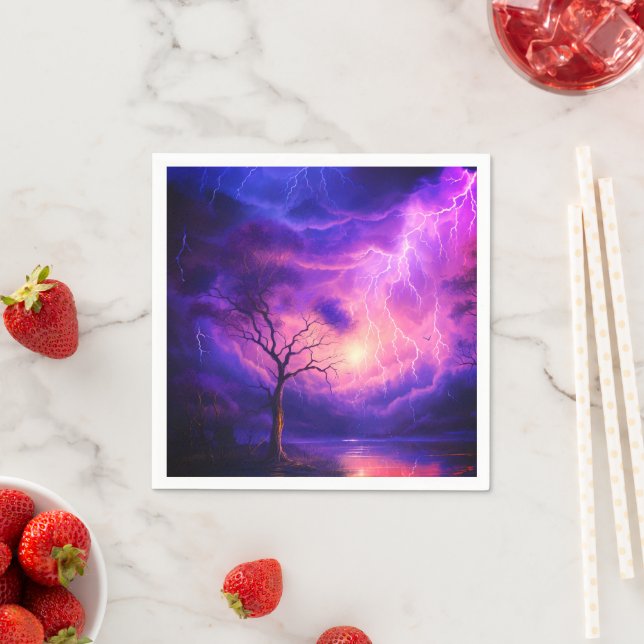 Servilleta De Papel Tormenta relámpago (In situ)