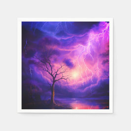 Servilleta De Papel Tormenta relámpago