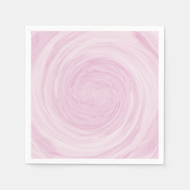 Servilleta De Papel Tornado Rosa Pastel Bonito (Anverso)