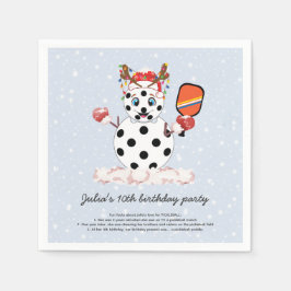 Servilleta De Papel Torneo de baloncesto con Navidades de los Salones