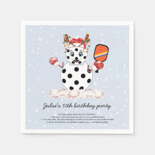 Servilleta De Papel Torneo de baloncesto con Navidades de los Salones