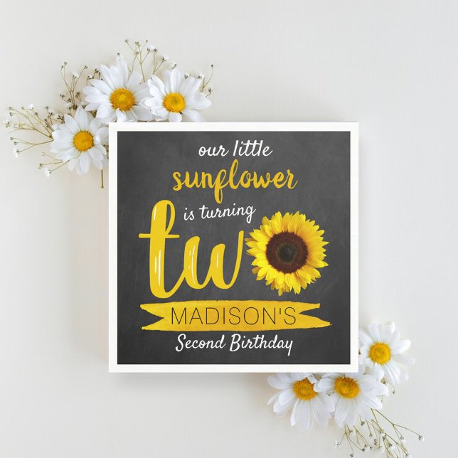 Servilleta De Papel Torneo de Chalkboard de Little Sunflower (Subido por el creador)