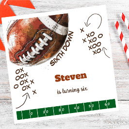 Servilleta De Papel Torneo de fútbol americano