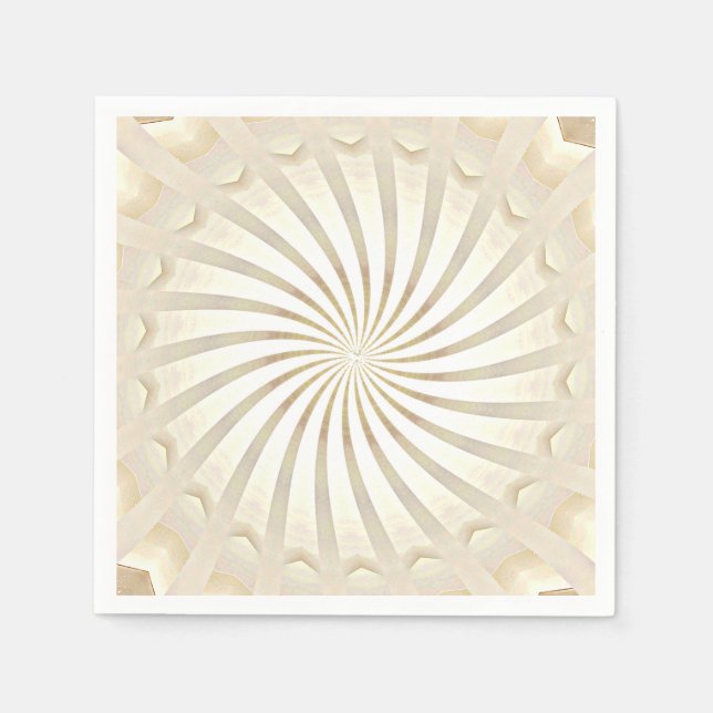 Servilleta De Papel Torno de crema beige (Anverso)