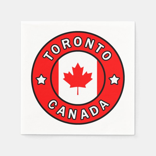 Servilleta De Papel Toronto Canadá (Anverso)