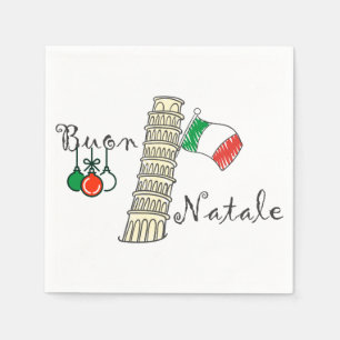 Servilleta De Papel Torre de Buon Natale de Pisa