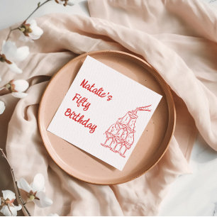 Servilleta De Papel Torre de Gafas de Champagne de cincuenta manos