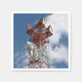 Servilleta De Papel Torre de telecomunicaciones de microondas