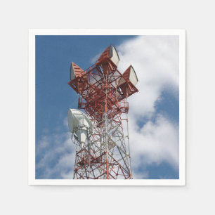 Servilleta De Papel Torre de telecomunicaciones de microondas