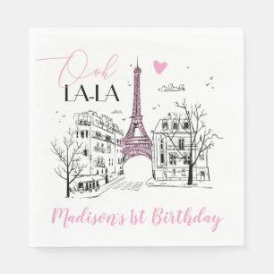 Servilleta De Papel Torre Eifel París Parisino Feliz Cumpleaños Cualqu