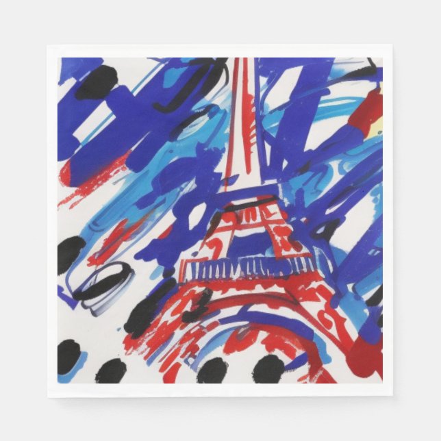 Servilleta De Papel Torre Eiffel (Anverso)