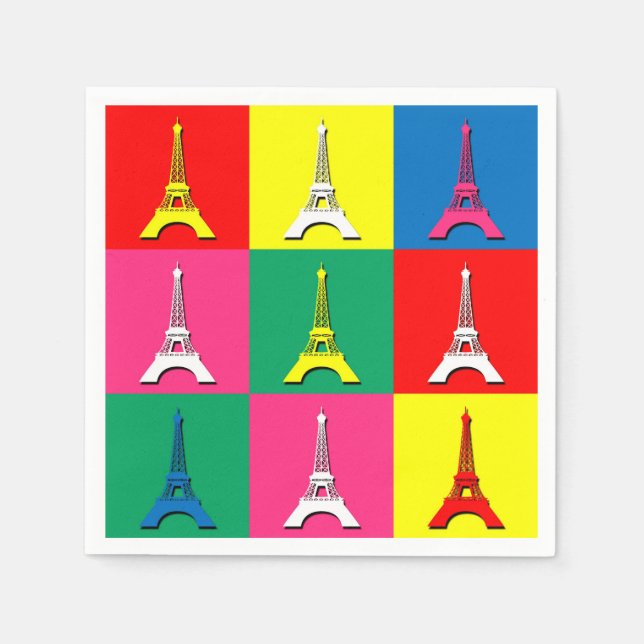Servilleta De Papel Torre Eiffel (Anverso)
