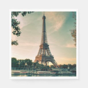 Servilleta De Papel Torre Eiffel arrojar almohada
