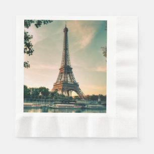 Servilleta De Papel Torre Eiffel arrojar almohada