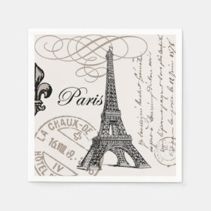 Servilleta De Papel Torre Eiffel de época moderna