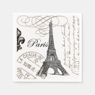 Servilleta De Papel Torre Eiffel de época moderna