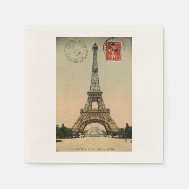 Servilleta De Papel Torre Eiffel de París (Anverso)