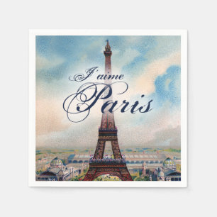 Servilleta De Papel Torre Eiffel del vintage