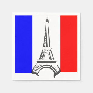 Servilleta De Papel Torre Eiffel Francia