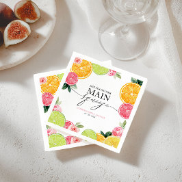 Servilleta De Papel Torta de Citricos Florales Main Squeeze para Despe