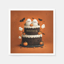Torta de fantasma de Halloween linda Un pequeño Bo