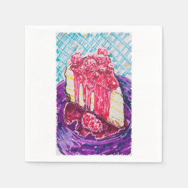 Servilleta De Papel Torta de frambuesa