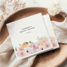 Torta Nupcial Floral Pastel Colorida