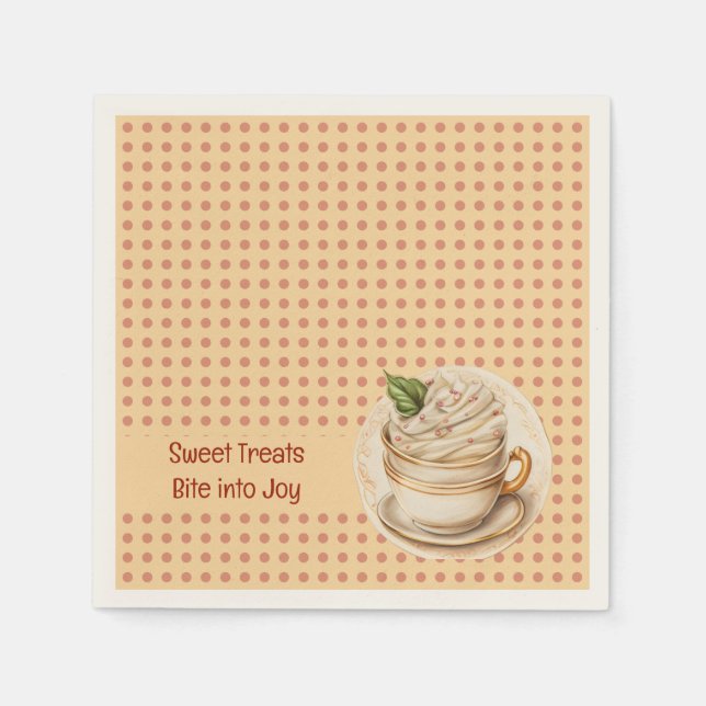 Servilleta De Papel Tortas y puntos (Anverso)