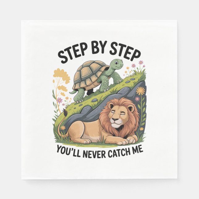 Servilleta De Papel Tortle Lion Funny (Anverso)