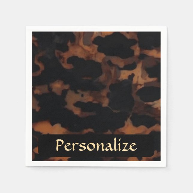 Servilleta De Papel TortoisesHell Seamless Pattern, Moda TortoiseShell (Anverso)