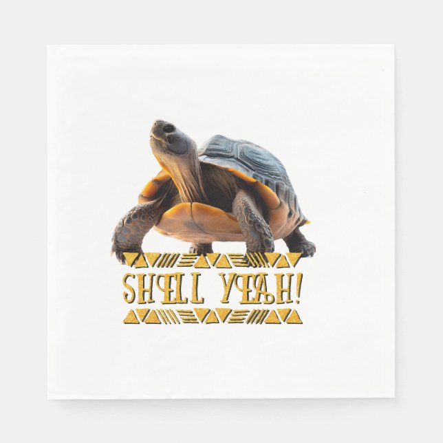Servilleta De Papel Tortuga 001 Concha ¡Sí! (Anverso)