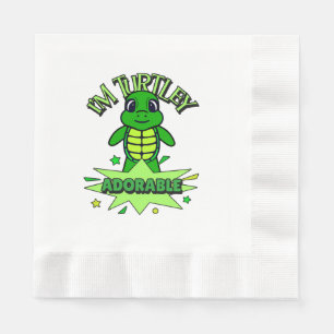 Servilleta De Papel Tortuga Adorable Cita Divertida Totalmente Adorabl