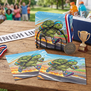 Servilleta De Papel Tortuga Deportiva Corredora Veloz Atleta